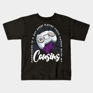 Playing Video Games With My Cousins Console Gaming Kids T-Shirt